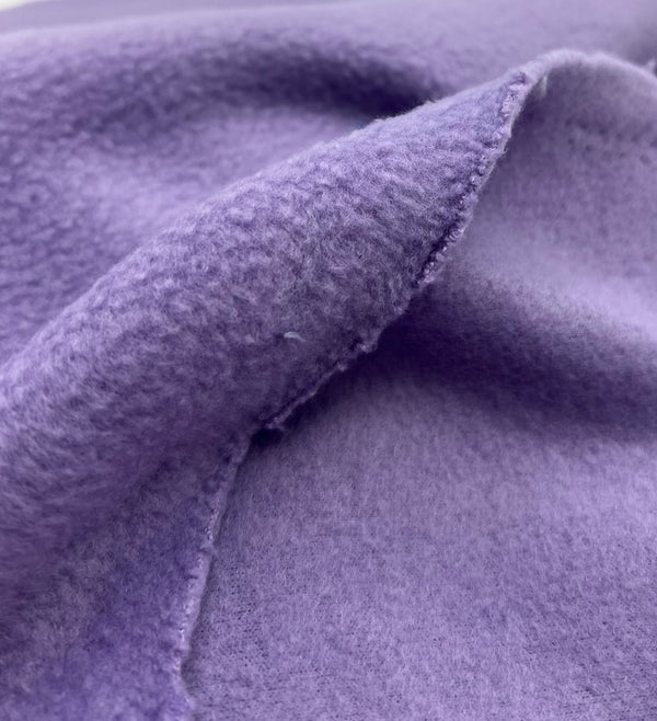 Light Lilac Plain Anti-Pil Polar Fleece Fabric Blanket Loungewear