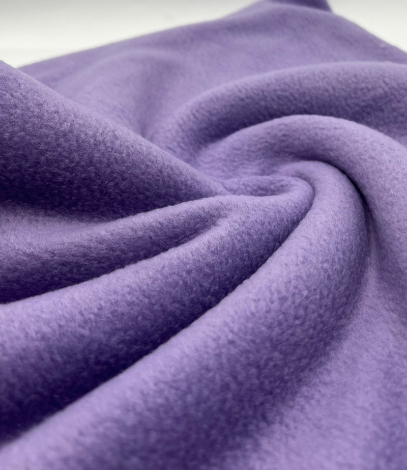 Light Lilac Plain Anti-Pil Polar Fleece Fabric Blanket Loungewear