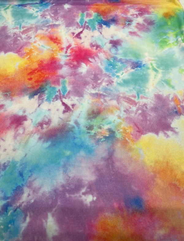 Light Vibrant Pastel Mix Print ITY Fabric 4 Way Stretch