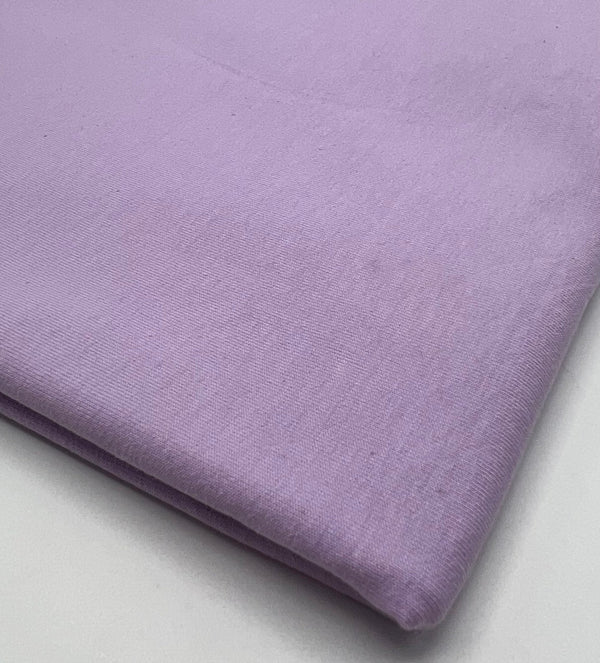 Lilac Cotton Stretch Jersey 200 GSM 95/5 Lycra 4 Way Stretch