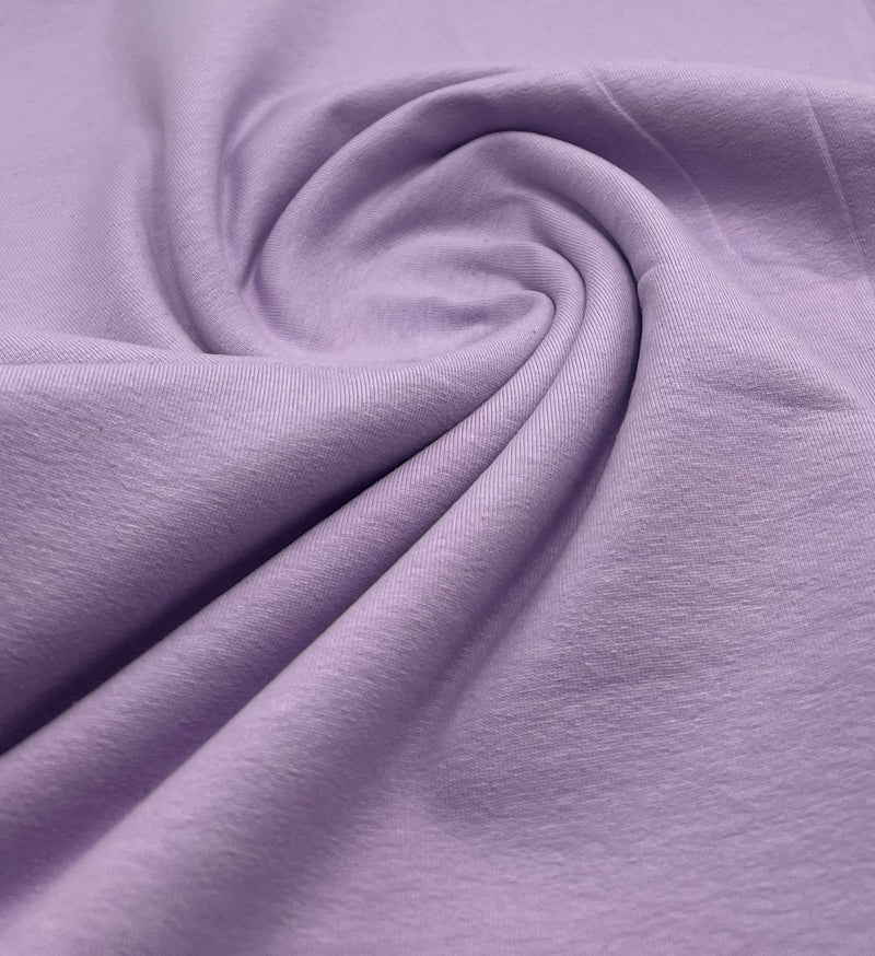 Lilac Cotton Stretch Jersey 200 GSM 95/5 Lycra 4 Way Stretch