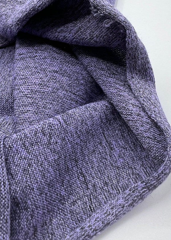 Lilac Melange Knit Stretch Fabric