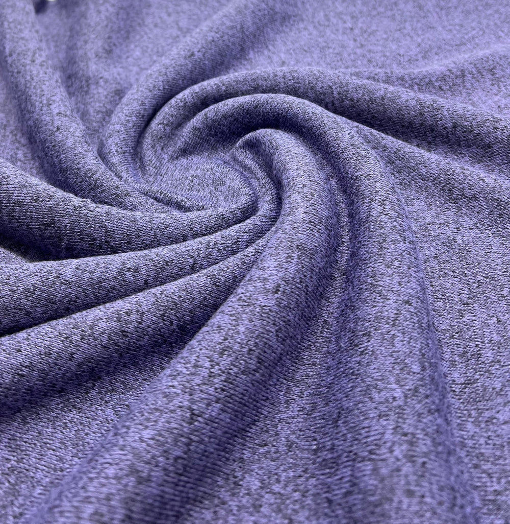 Lilac Melange Knit Stretch Fabric
