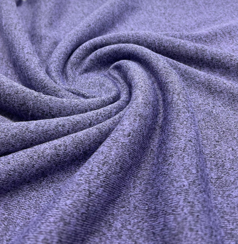 Lilac Melange Knit Stretch Fabric