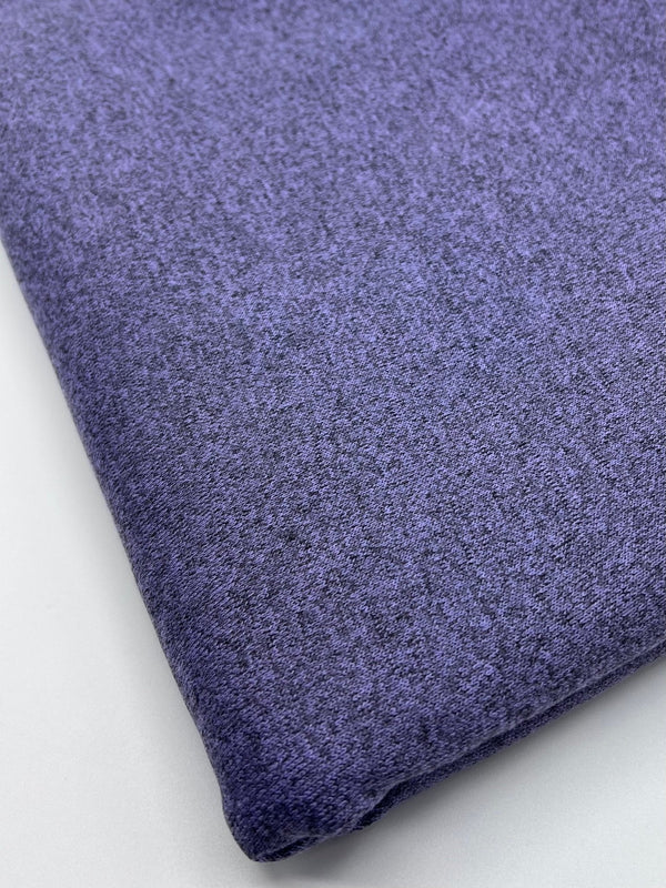 Lilac Melange Knit Stretch Fabric