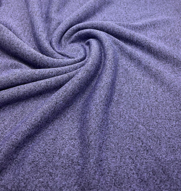 Lilac Melange Knit Stretch Fabric