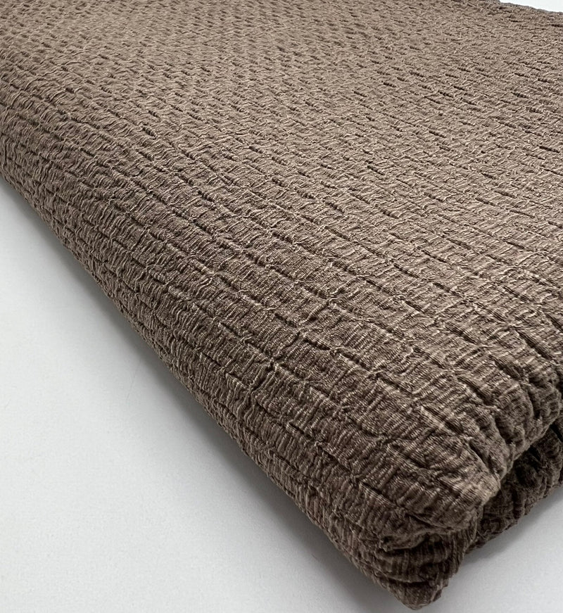 Mocha Nacho Soft Textured Stretch Fabric