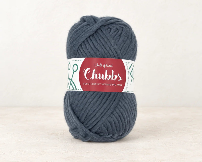 World of Wool Granite Merino Super Chunky Yarn – 100g — studio product photograph