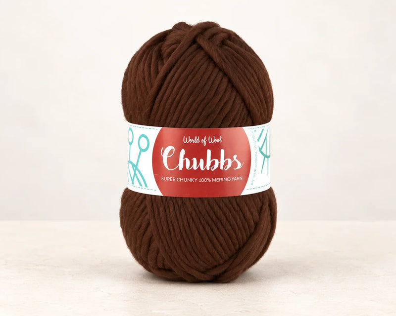 World of Wool Hazelnut Merino Super Chunky Yarn – 100g — studio product photograph