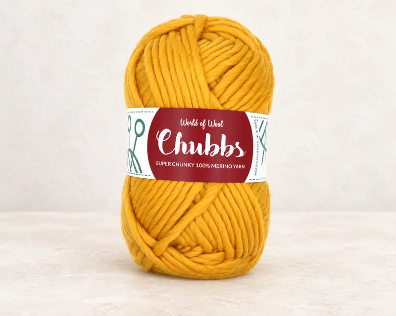 World of Wool Sunset Merino Super Chunky Yarn – 100g — studio product photograph