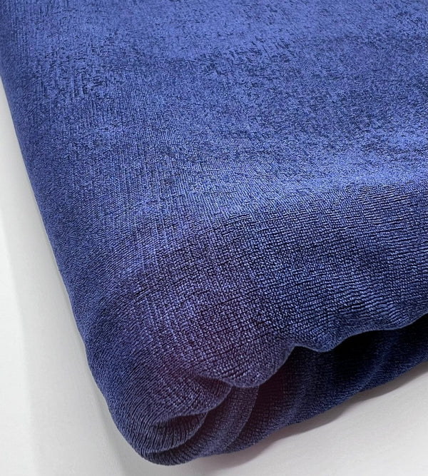 Navy Acetate Slinky 4 Way Stretch Fabric