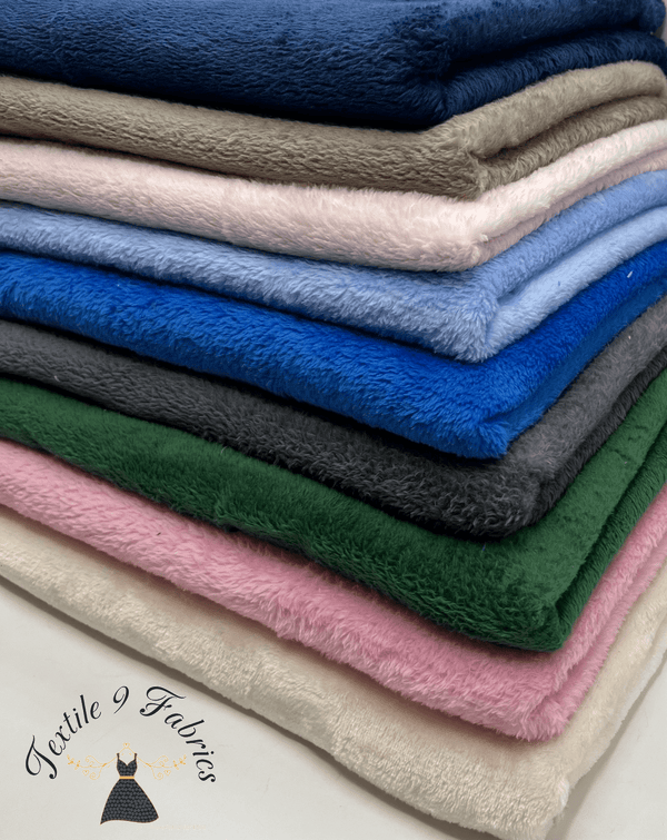 Ivory Super Soft Plain Cuddle Fleece Fabric Blanket Loungewear