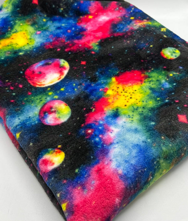 Nebula Galaxy Cuddle Fleece Fabric Blanket Loungewear