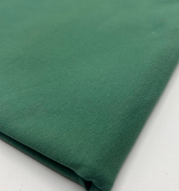 Olive Cotton Stretch Jersey 200 GSM 95/5 Lycra 4 Way Stretch