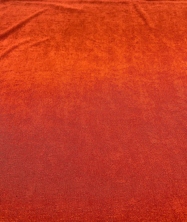 Orange Rust Acetate Slinky 4 Way Stretch Fabric