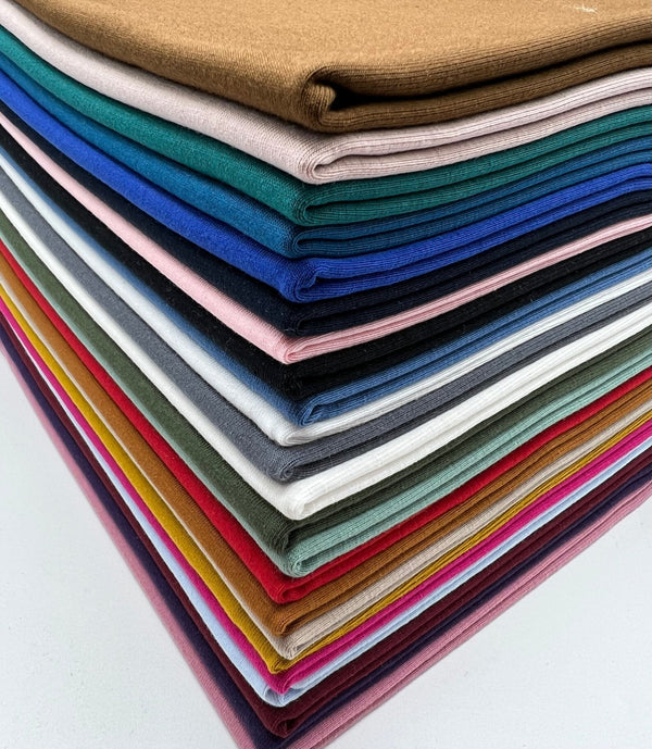 Petrol Green Cotton Stretch Jersey 240 GSM 92/8 Lycra 4 Way Stretch