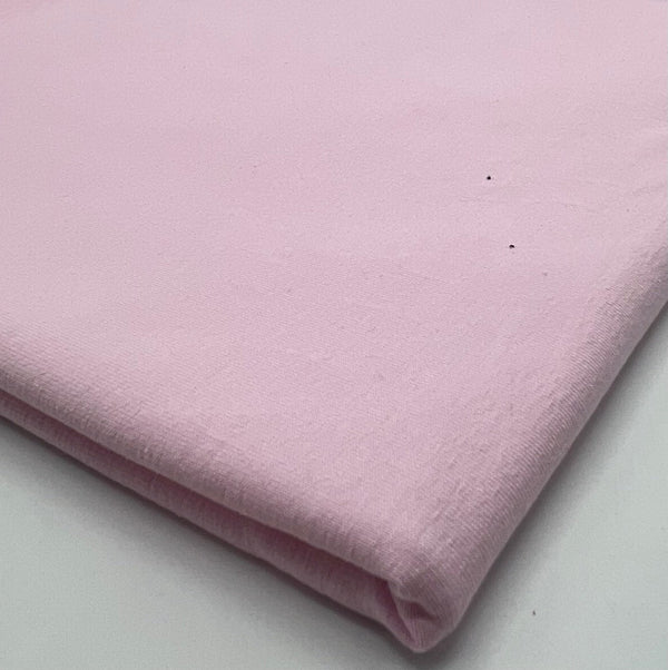 Pink Cotton Stretch Jersey 200 GSM 95/5 Lycra 4 Way Stretch