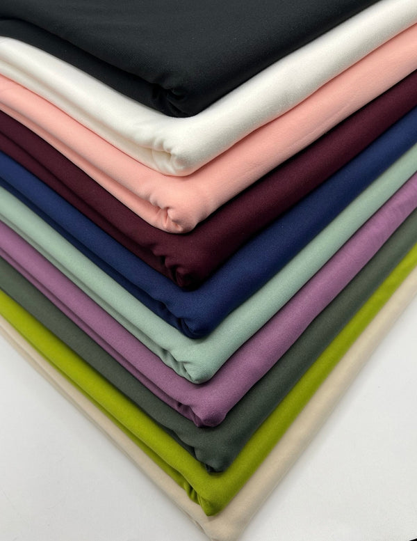 Sage Stretch Jersey 220GSM 4 Way Stretch Fabric