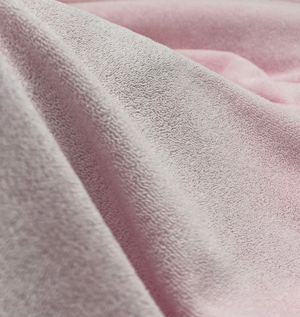 Pink Terry Towelling Polyester Stretch Dress Craft Fabric