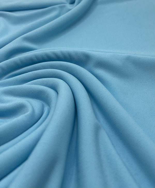 Plain Baby Blue ITY 4 Way Stretch Fabric
