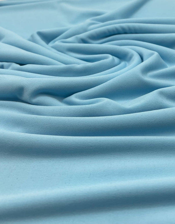 Plain Baby Blue ITY 4 Way Stretch Fabric