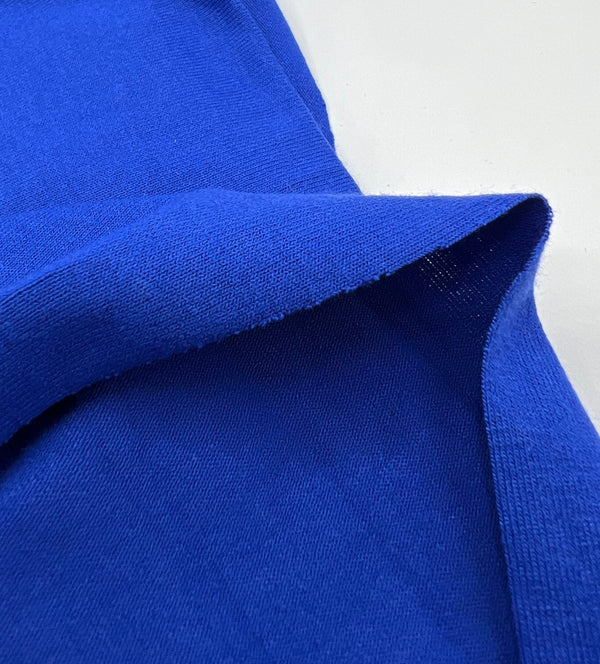 Plain Blue Viscose Elastane Fabric 4 Way Stretch Jersey