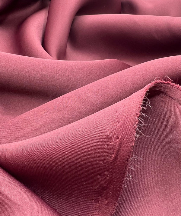 Plain Burgundy Scuba Foam 3D Mono Scuba Stretch Fabric