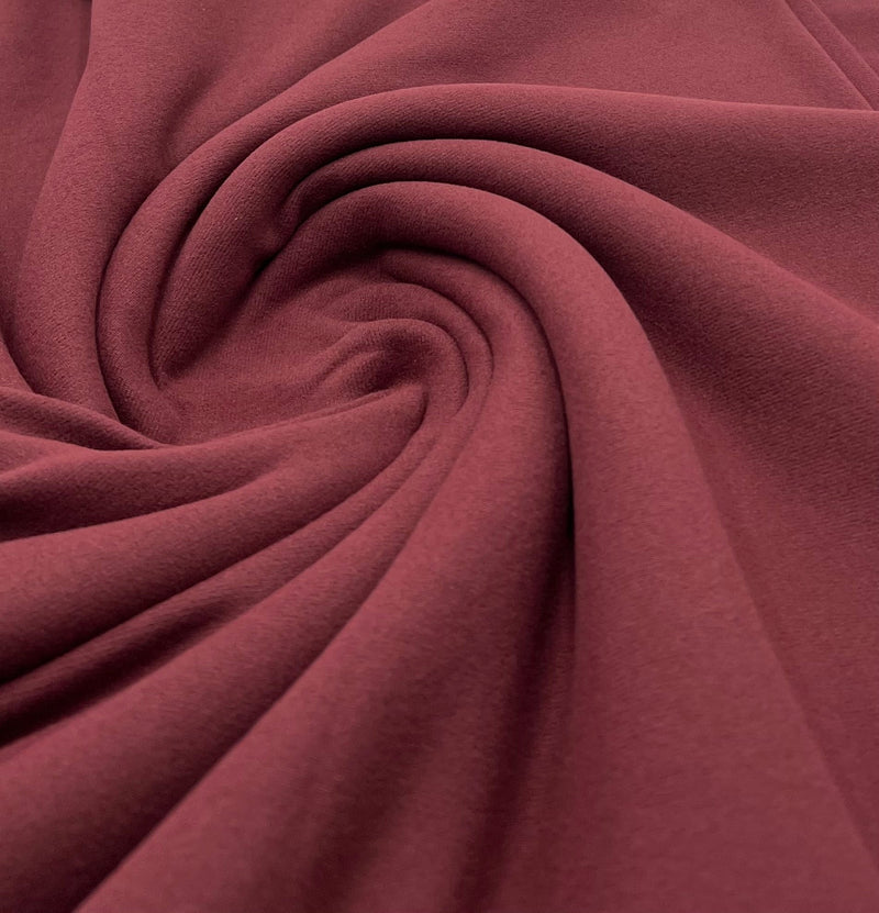 Plain Burgundy Ultra Super Soft 4 Way Stretch Fabric