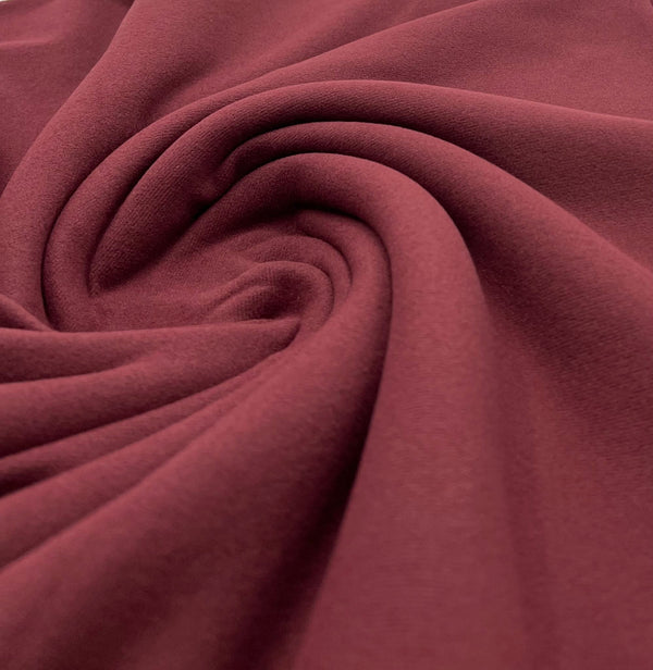 Plain Burgundy Ultra Super Soft 4 Way Stretch Fabric