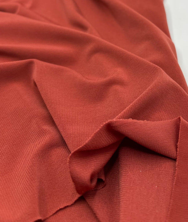 Plain Dark Coral ITY 4 Way Stretch Fabric