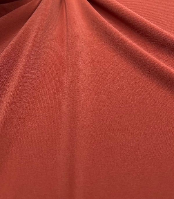 Plain Dark Coral ITY 4 Way Stretch Fabric