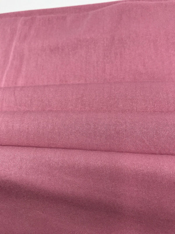 Plain Dusky Pink Viscose Elastane Fabric 4 Way Stretch Jersey