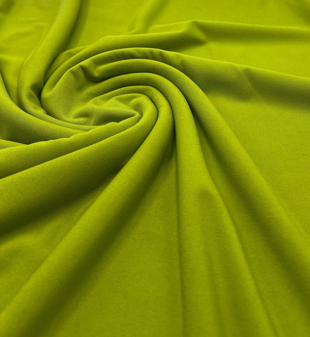 Plain Green ITY 4 Way Stretch Fabric