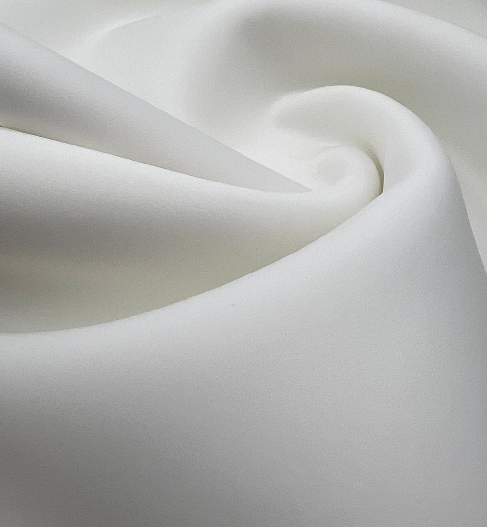Plain Ivory Scuba Foam 3D Mono Scuba Stretch Fabric