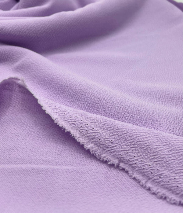 Plain Pastel Lilac Liverpool Bullet Stretch Fabric