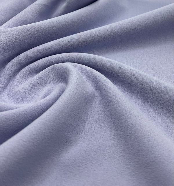Plain Lilac Scuba Crepe Stretch Jersey Fabric 4 Way Stretch