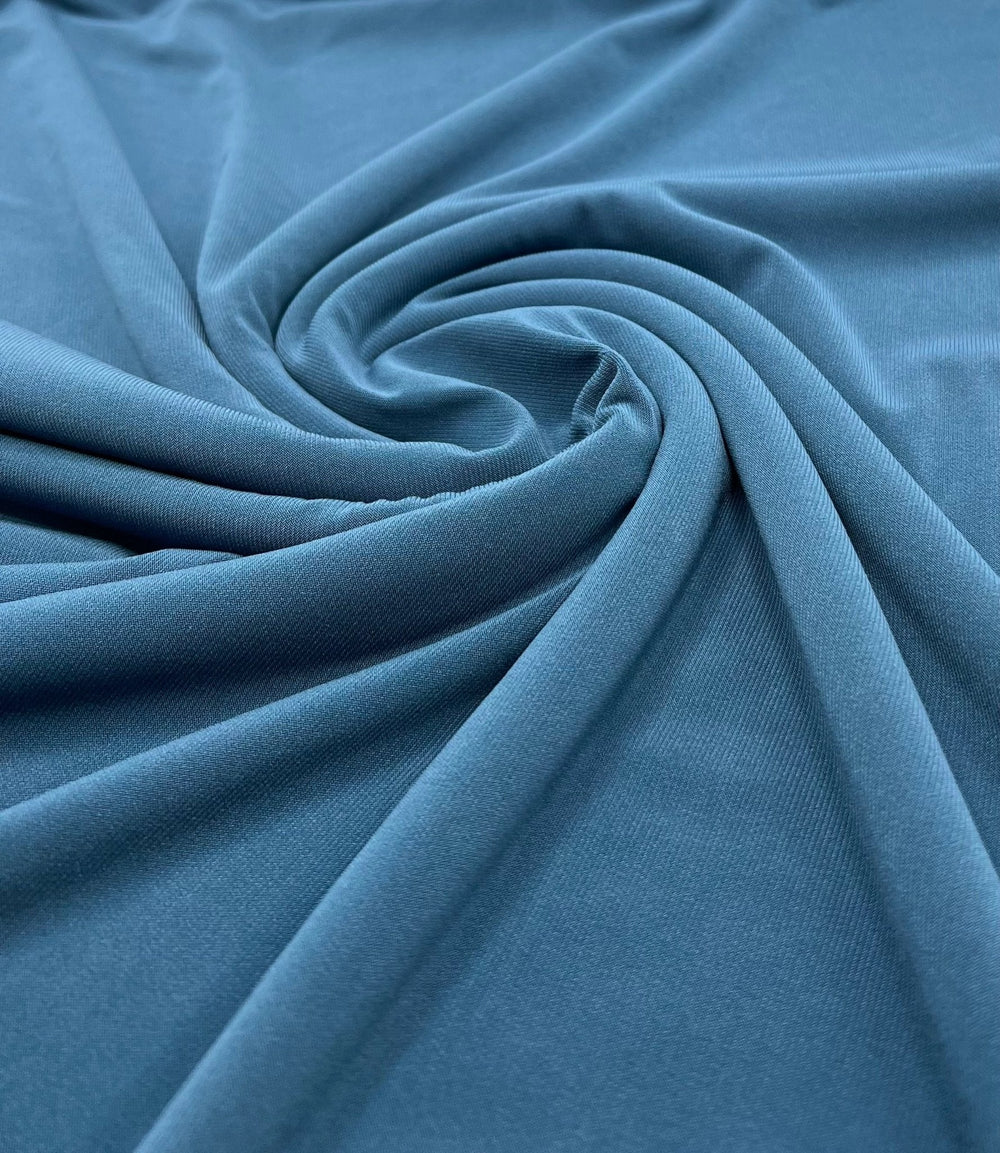 Plain Muted Teal ITY 4 Way Stretch Fabric