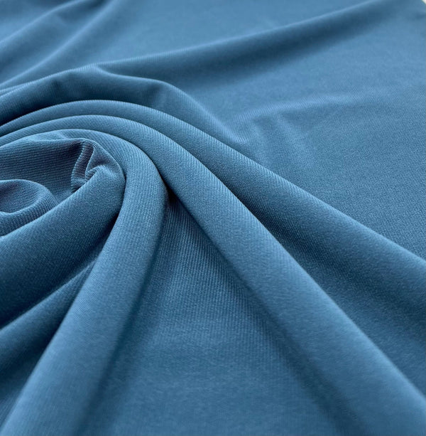 Plain Muted Teal ITY 4 Way Stretch Fabric