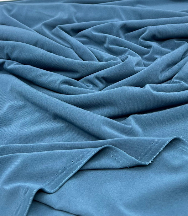 Plain Muted Teal ITY 4 Way Stretch Fabric