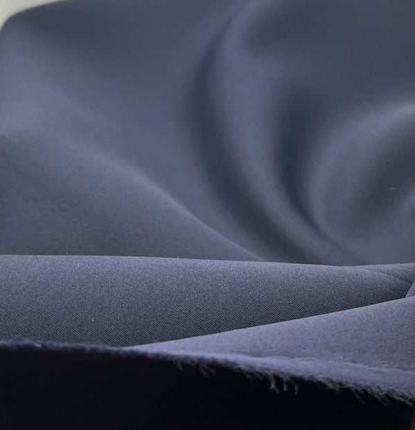 Plain Navy Scuba Foam 3D Mono Scuba Stretch Fabric
