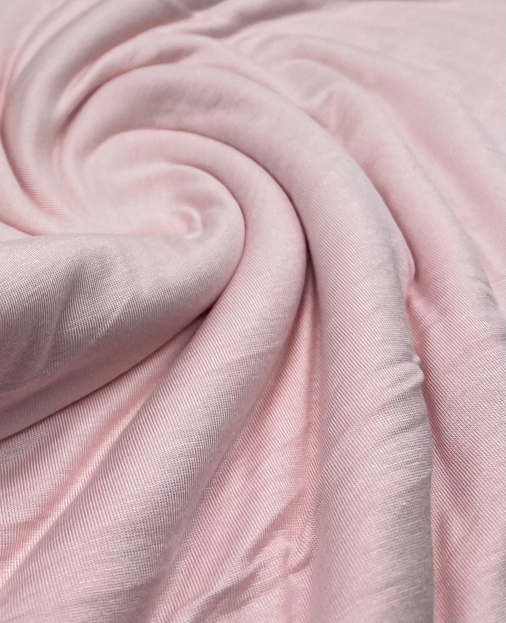 Plain Nude Viscose Elastane Fabric 4 Way Stretch Jersey