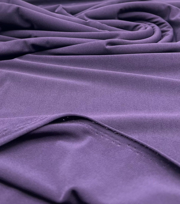 Plain Purple ITY 4 Way Stretch Fabric