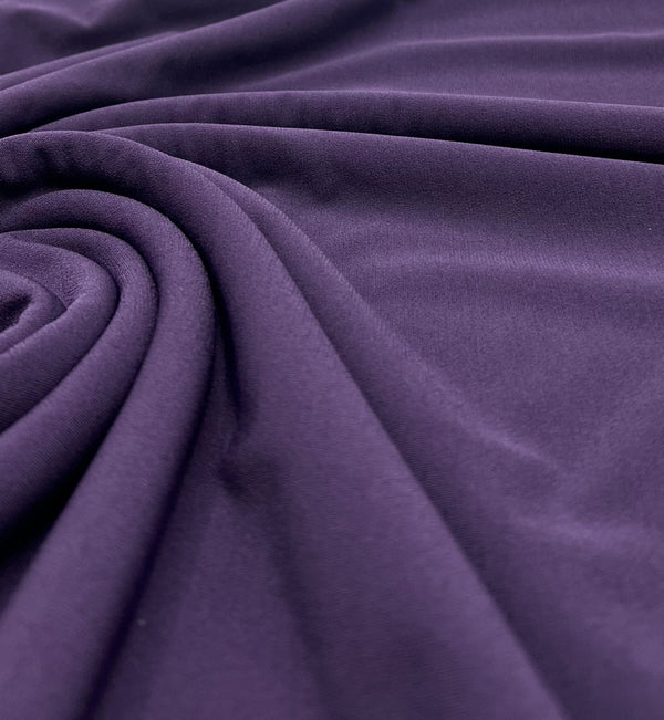 Plain Purple ITY 4 Way Stretch Fabric