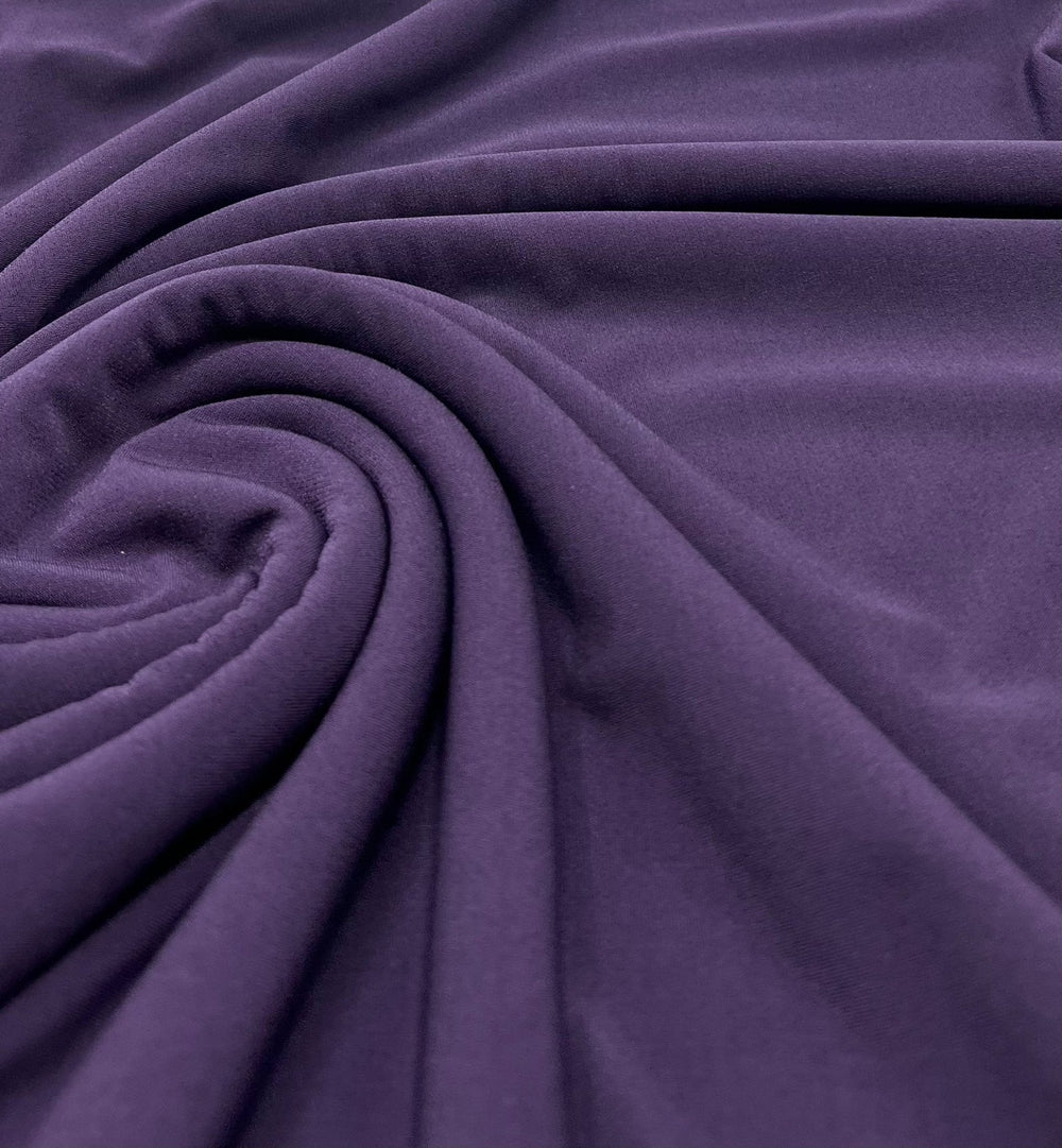 Plain Purple ITY 4 Way Stretch Fabric