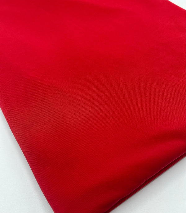 Plain Red ITY 4 Way Stretch Fabric