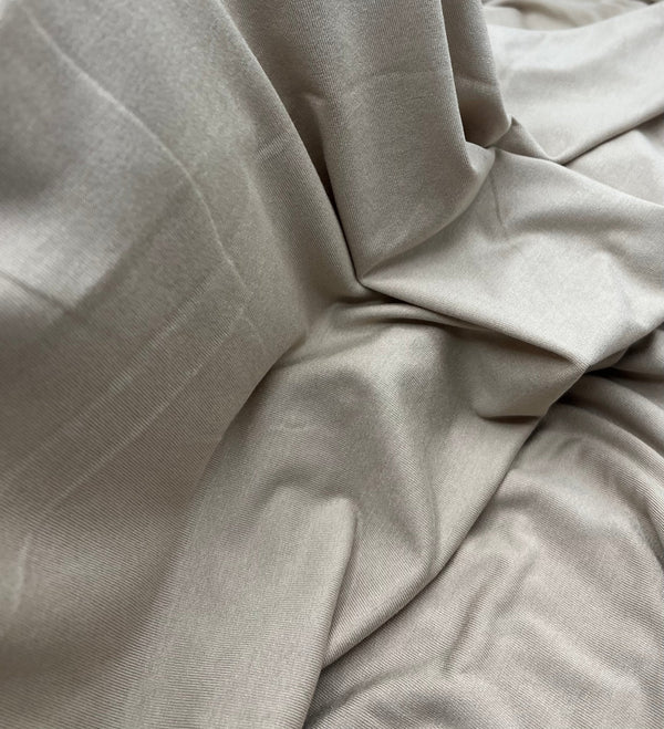 Plain Stone Viscose Elastane Fabric 4 Way Stretch Jersey