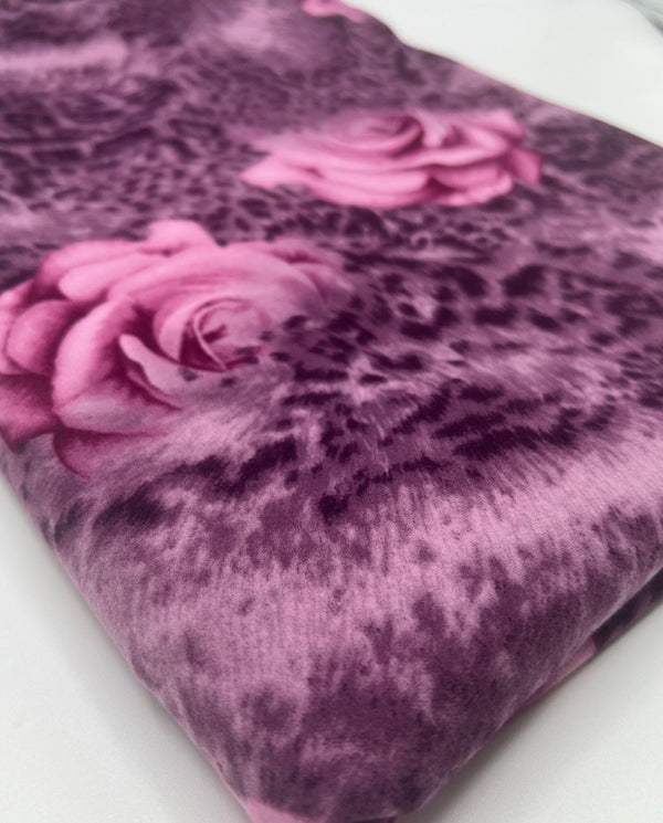 Purple Rose Super Soft Soft Touch 4 Way Stretch Fabric