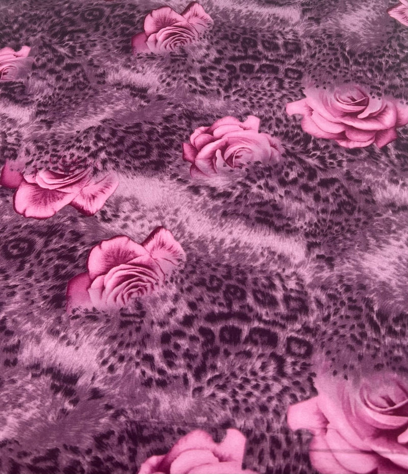 Purple Rose Super Soft Soft Touch 4 Way Stretch Fabric
