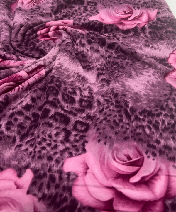 Purple Rose Super Soft Soft Touch 4 Way Stretch Fabric