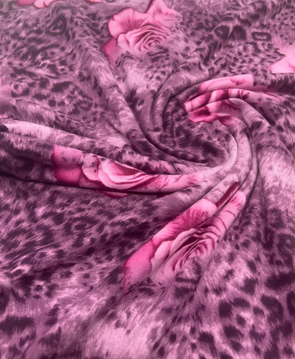 Purple Rose Super Soft Soft Touch 4 Way Stretch Fabric